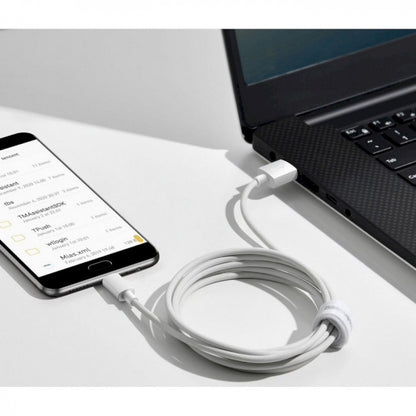 Cable Micro 2.1A (1.5m) Baseus (TZCAMZJ) Simple Wisdom (2PCS/Set – TZCAMZJ-02 White