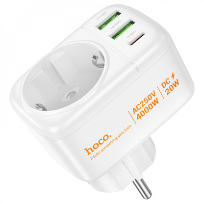 Life filter 2U | 1P | 1C – Hoco AC26 – White