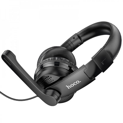 Gaming Headset 3.5mm &amp; USB – Hoco W103 – Black