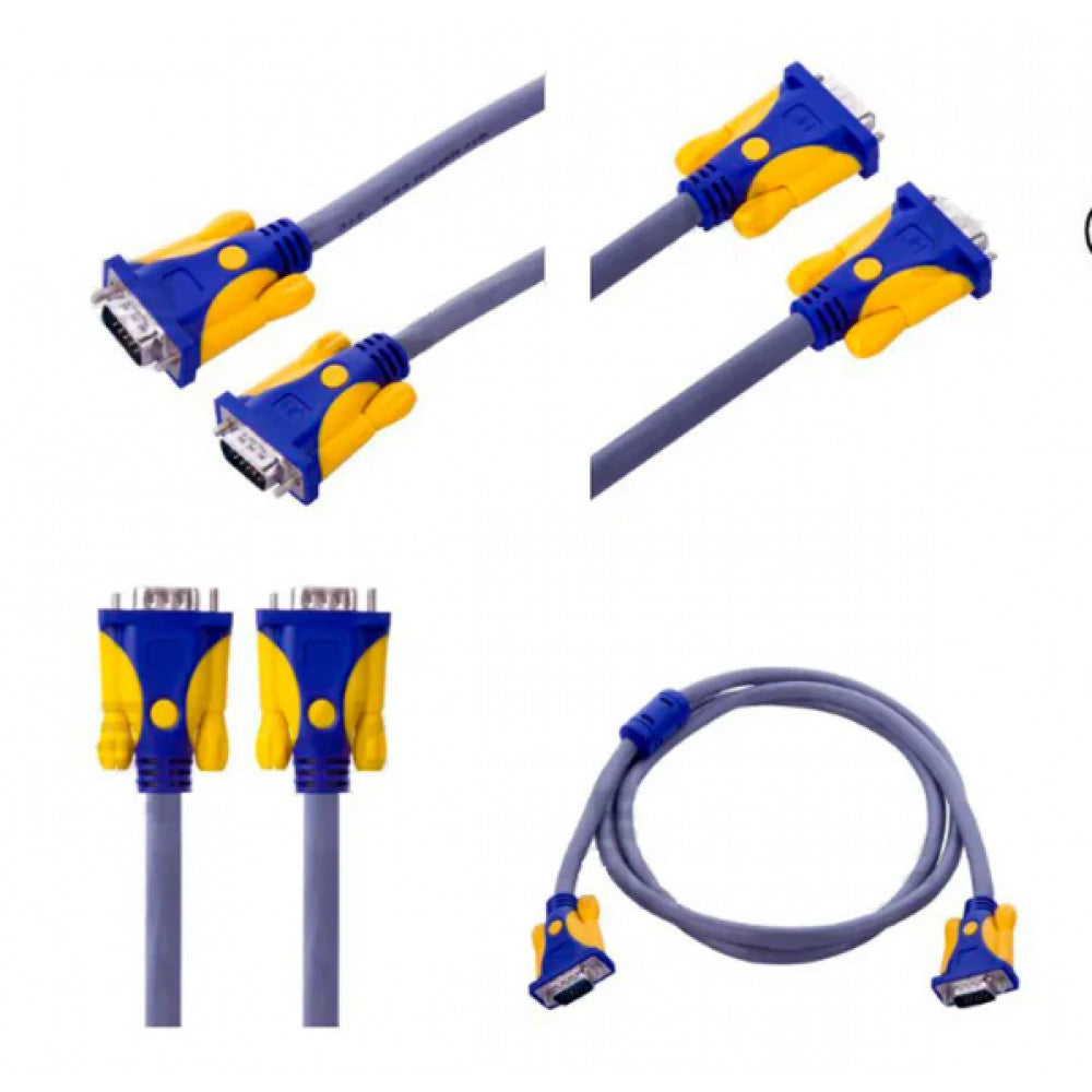 Cable VGA (M) - VGA (M) 1.5m Black with ferrite