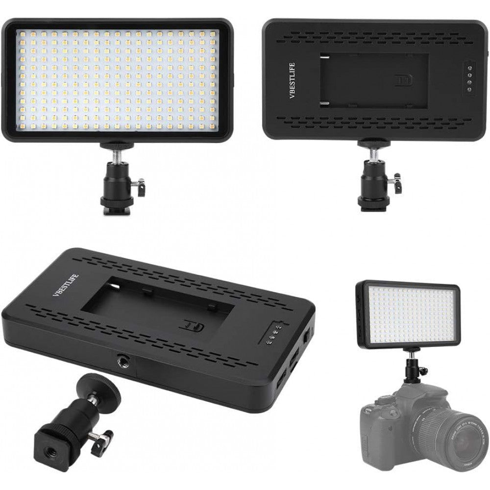 Video light lamp LED W228 20w LED 228pcs color 3200-6500K CRI95+ + battery with charger