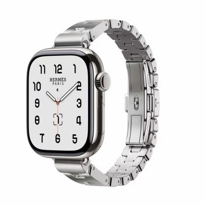 Ремінець H-hermes metal Apple Watch 42 mm 44 mm 45 mm 49 mm — Silver