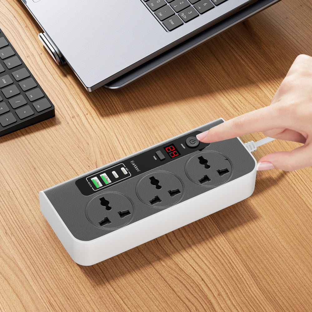 Фільтр живлення 4U | 3P | 3.1A | 1.5m — Earldom ES-SC02