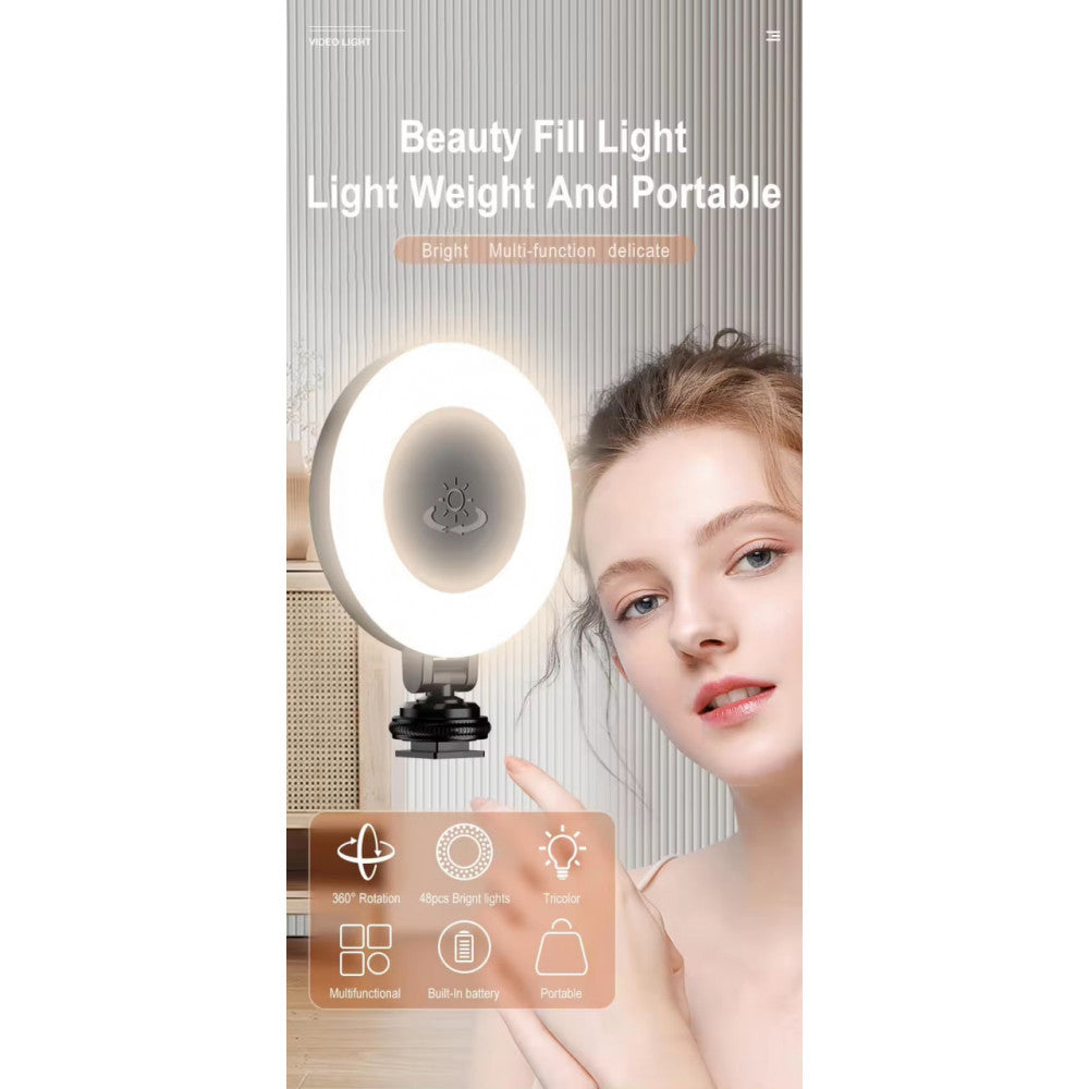 Накамерный видеосвет LED RGB — D07