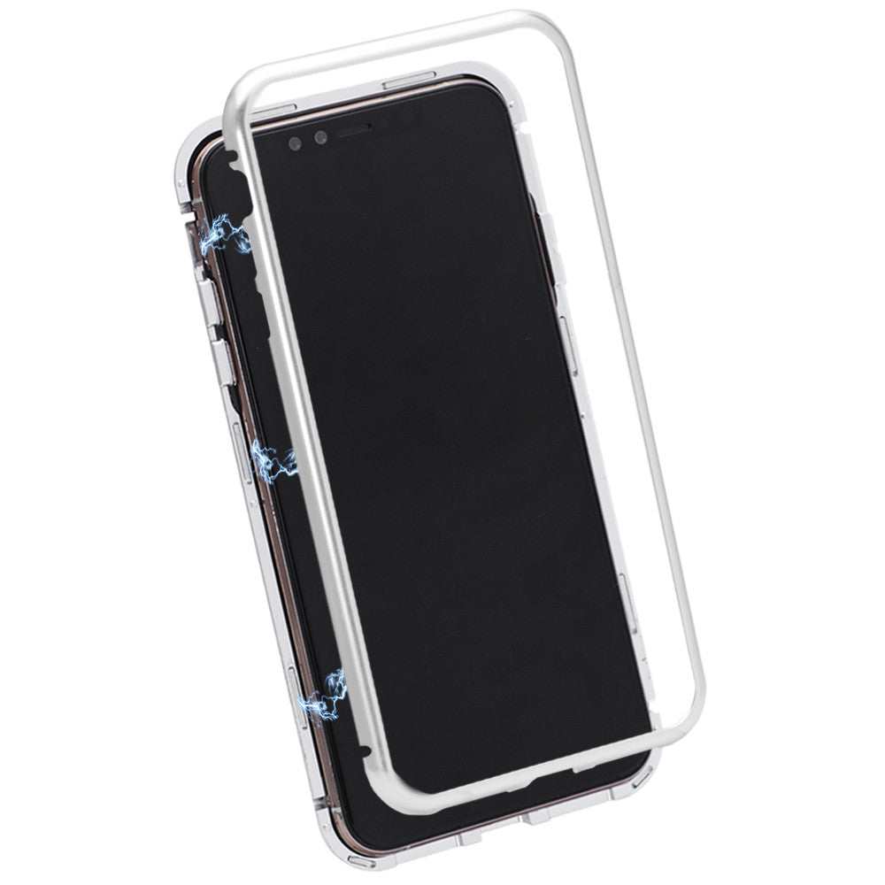 Magnetic Suction With Glass Shell Cases - iPhone Xs Max - Red