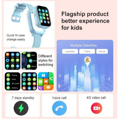 Smart Baby Watch M9MAX Waterproof with GPS tracker 4G - Blue