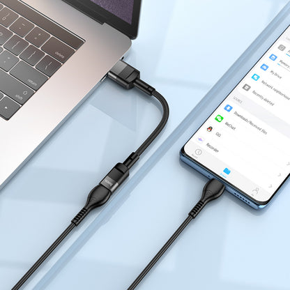 Adapter USB A To USB C Hoco U107 – Black