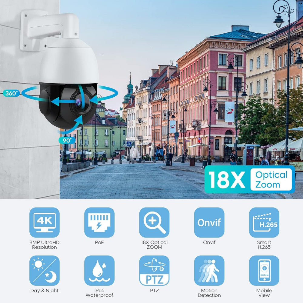 Возвратная PoE IP-камера ПТ-ИП54F, 5 Мп, IP66