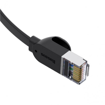 Six types of RJ45 Gigabit network cable 5m Baseus (PCWL-D01) high Speed ​​(flat cable) Black – PCWL-D01 Black
