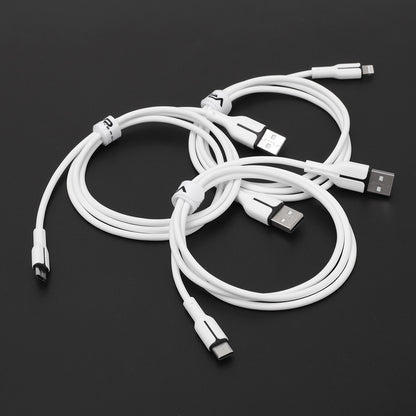 Cable Micro 2.4A (1m) Veron MS06 Silicon - White