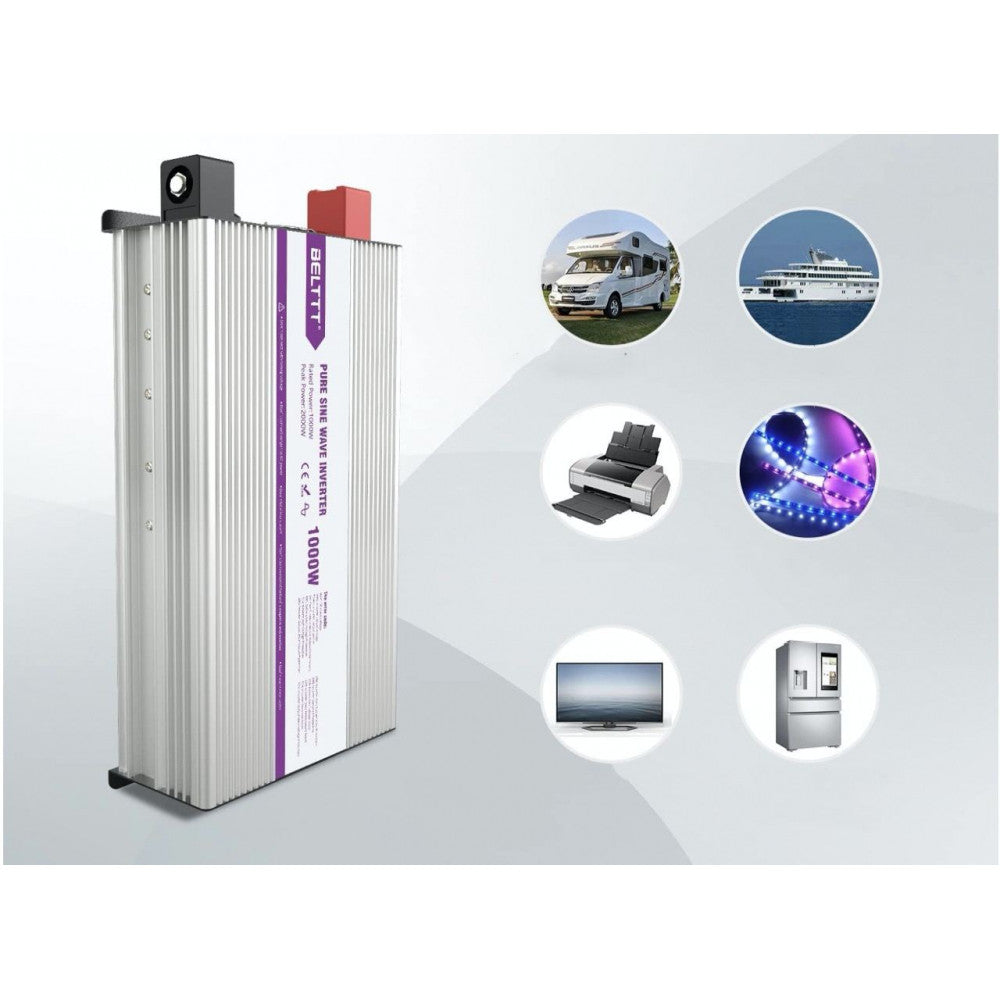 Power inverter BELTTT rated power 1000W peak 2000W (true sine)