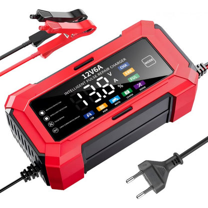 Зарядное устройство для аккумуляторов  (12V 6A, 4-120Ah), импульсное, автоматическое