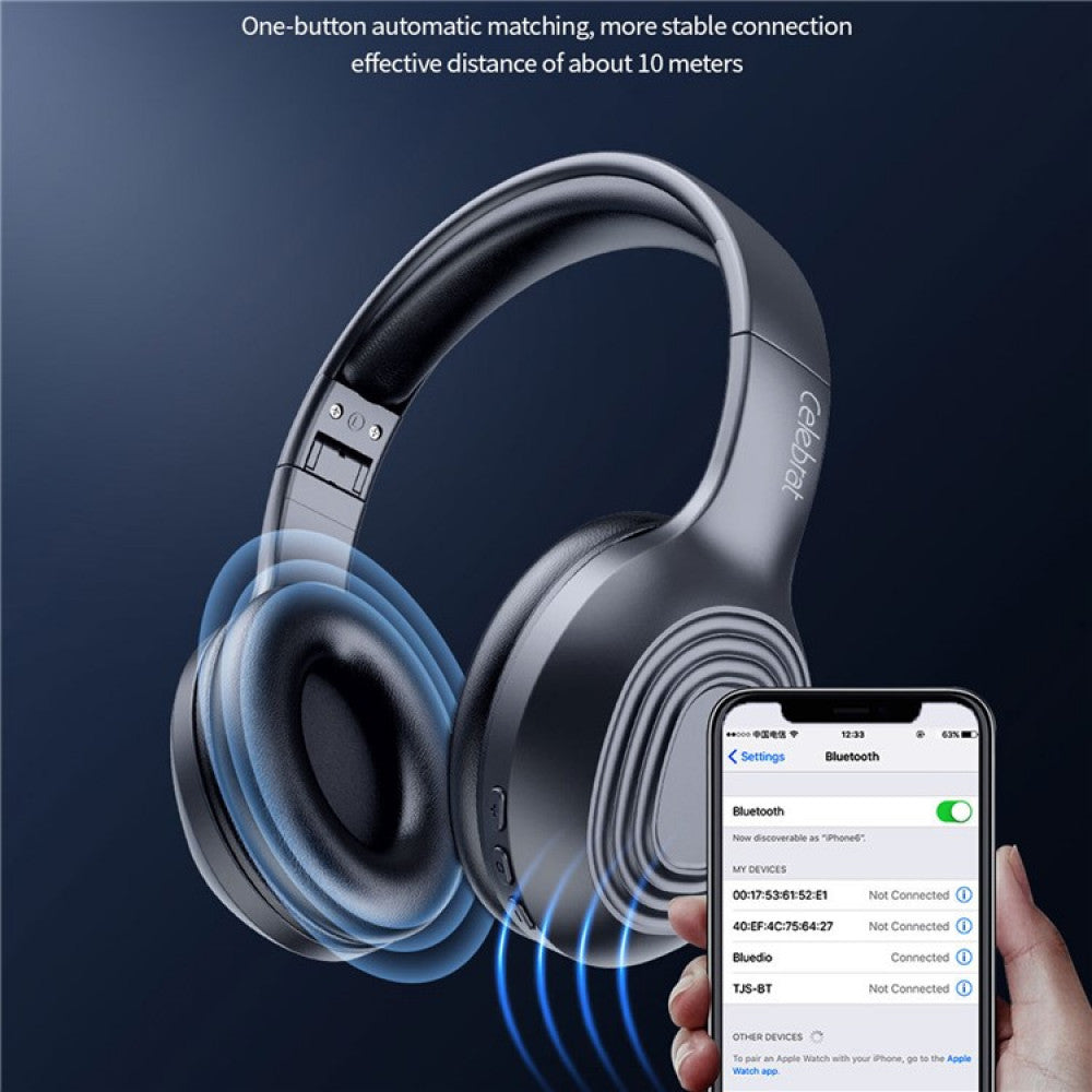 Bluetooth headphones Celebrat A28 – Black