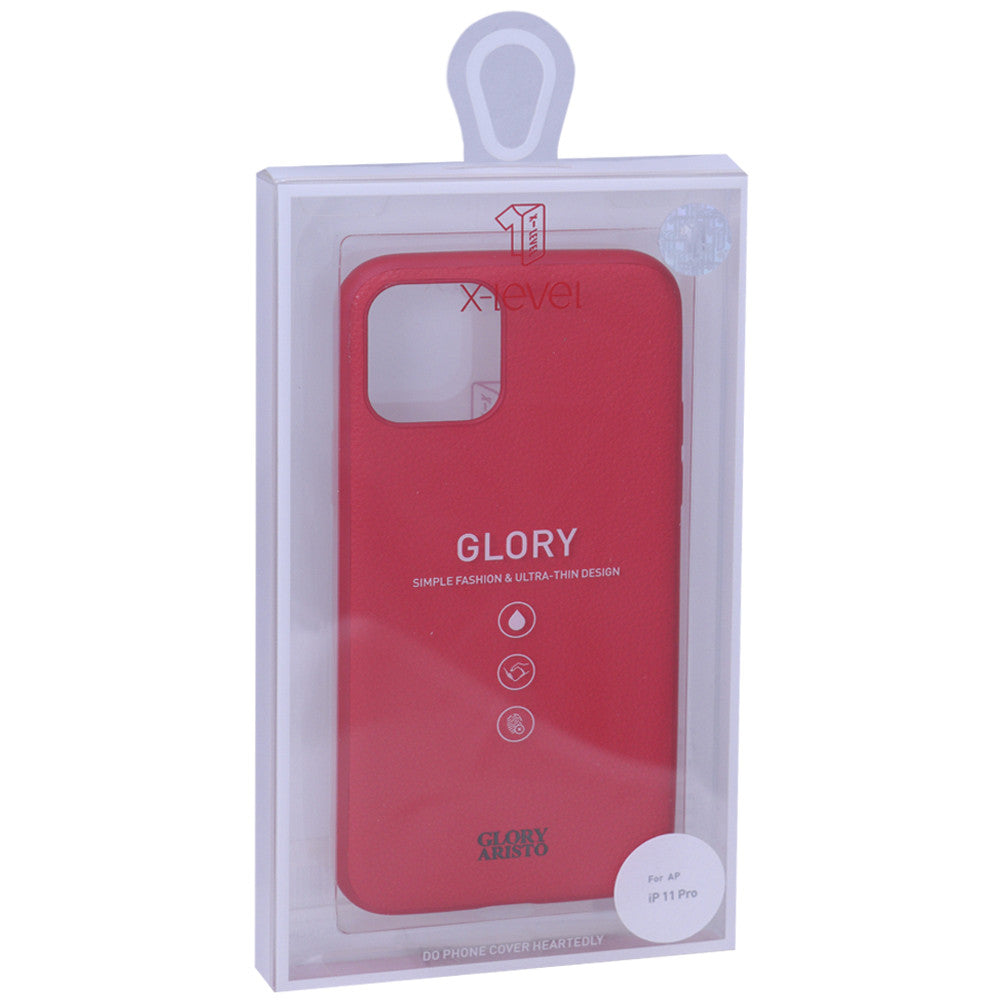 Cover Cases X-Level Glory Aristo Leather Case iPhone 11 Pro - Red