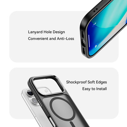 Накладка Чехлы Rock Guard Metal Lens Frame Series TPU Case with Magsafe iPhone 17 Pro Max — White