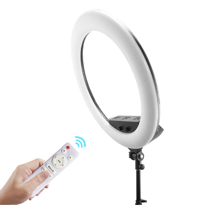 Ring lamp LED Veron FS-640 II 55cm 100W 3200-5500K white with mirror