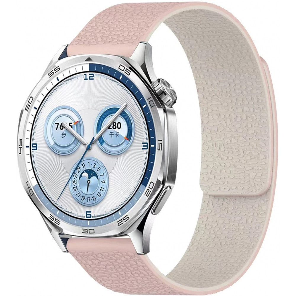 Ремінець Pebbled Magnetic Strap Універсальний 20 mm — Oxford Pink&Starlight