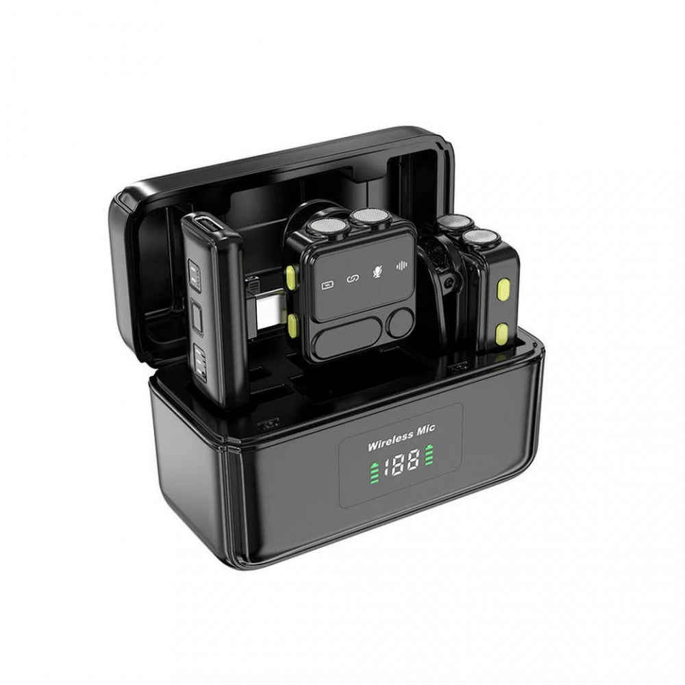 Беспроводной микрофон для телефона USB C+Lightning — Wiwu Wi-WM005