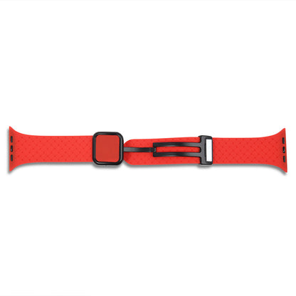 Ремінець Fabric pattern Design Apple Watch 38 mm 40 mm 41 mm — Red
