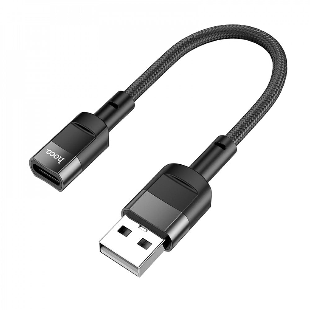 Adapter USB A To USB C Hoco U107 – Black