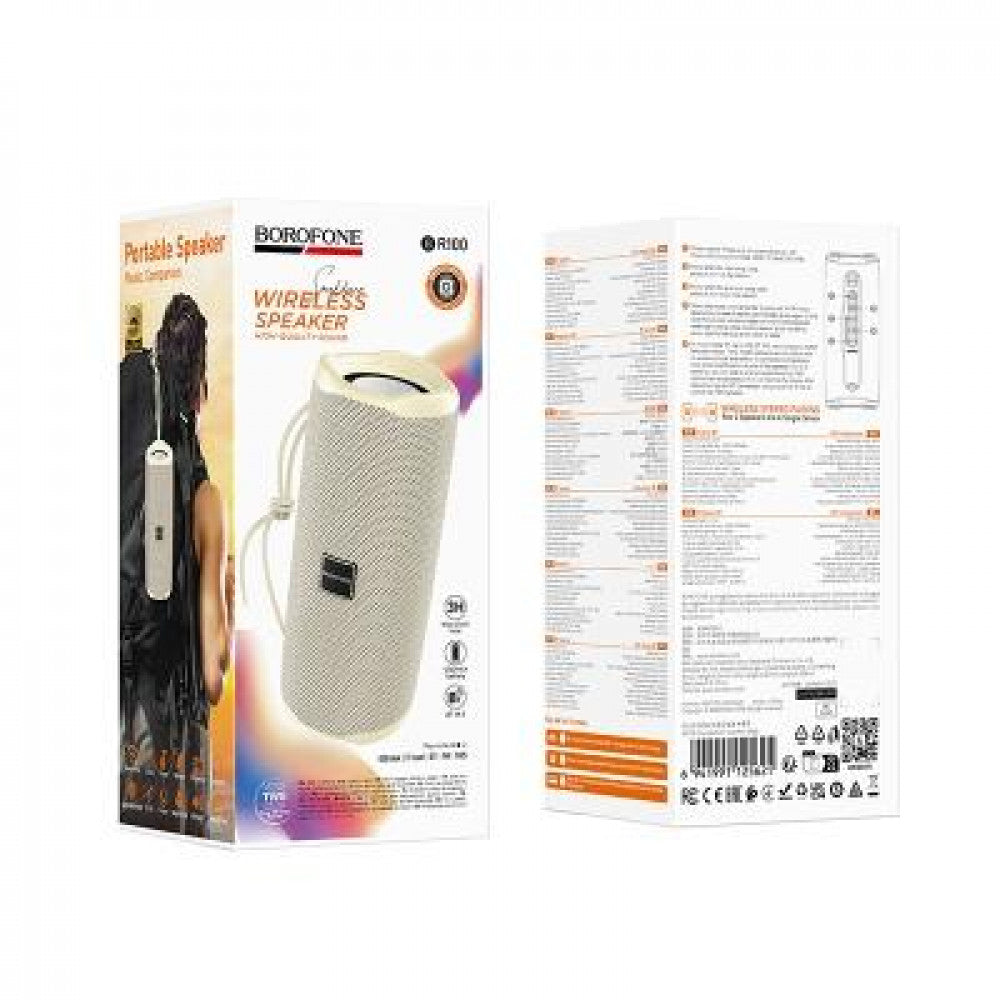 Bluetooth Speaker Borofone BR100 — Beige