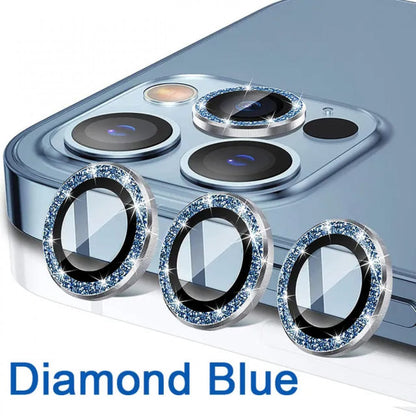 Camera Glass Diamond Crumb iPhone 15 Pro/15 Pro max — Blue