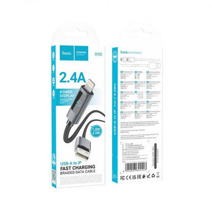Кабель Lightning 2.4A (1m) Hoco X112
