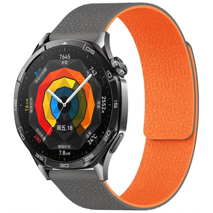 Ремінець Pebbled Magnetic Strap — Універсальний 22 mm — Gray&Orange