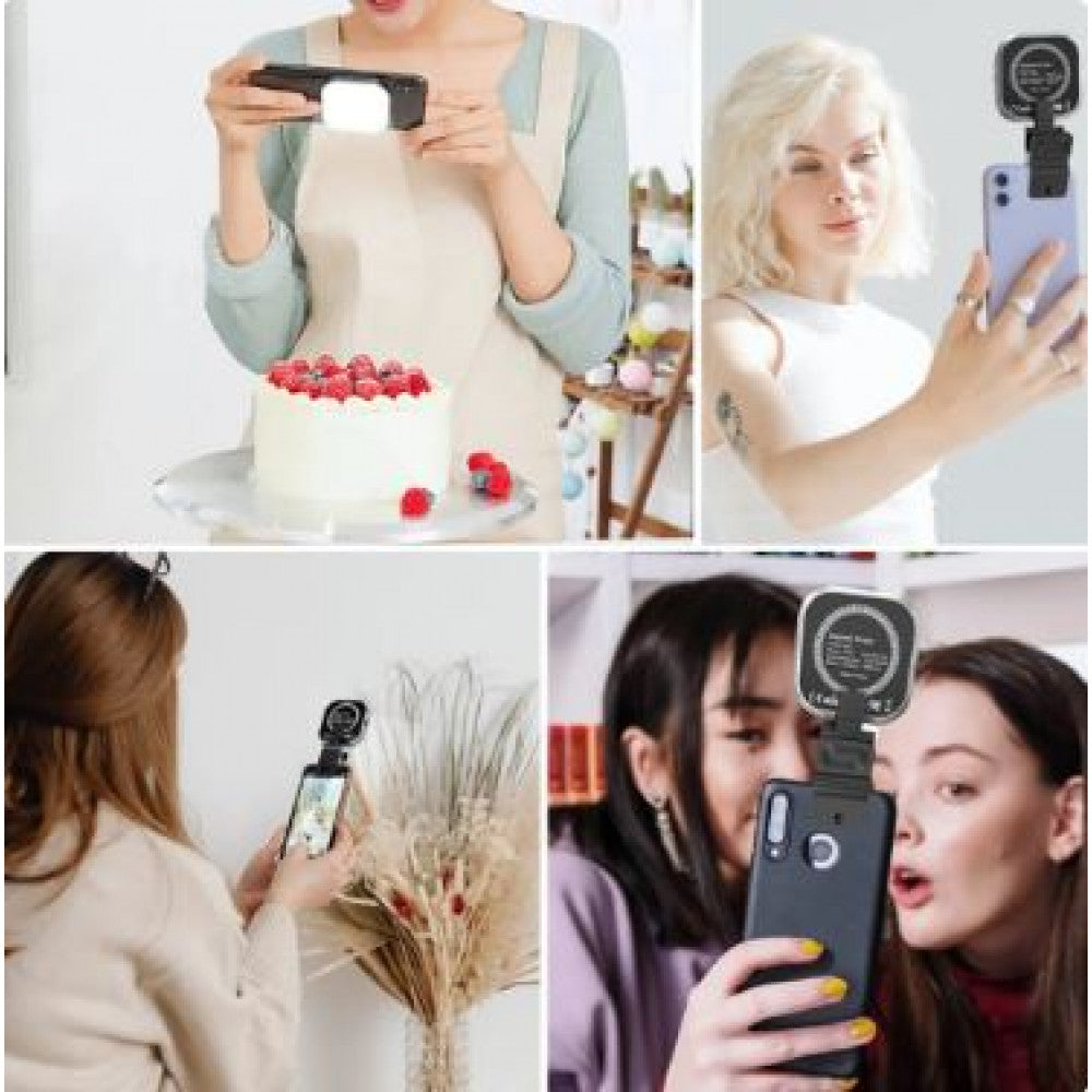 Селфи вспышка аккумуляторная F-622  с MagSafe и прищепкой