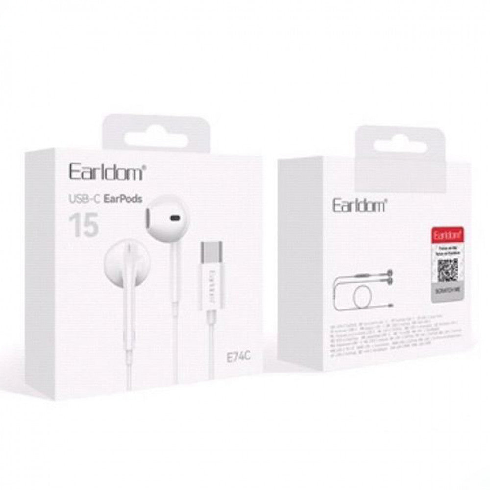 Type C headphones with microphone – Earldom ET-E74C