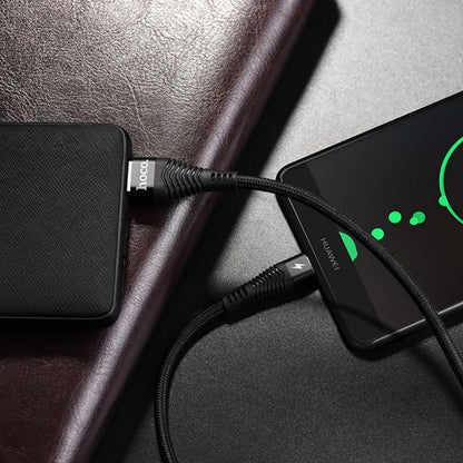 Кабель USB C 5A (1.2m) — Hoco U53 — Black