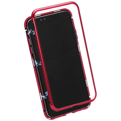 Magnetic Suction With Glass Shell Cases - iPhone Xs Max - Red