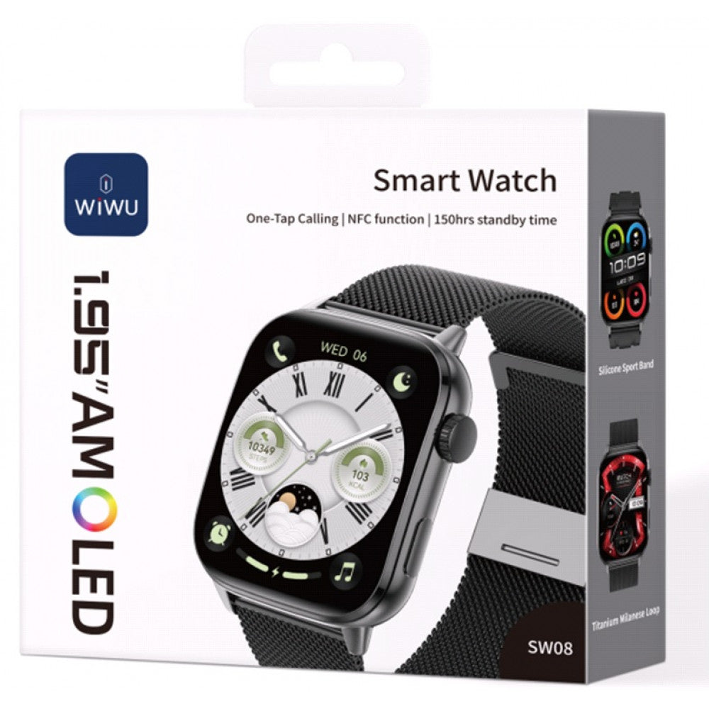 Wiwu SW08 Smart watch  — Silver