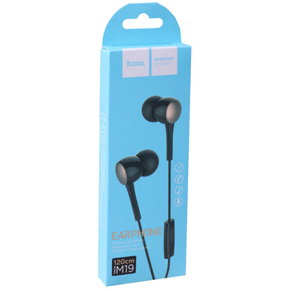Headphones with microphone 3.5mm Hoco M19 Drumbeat – Black