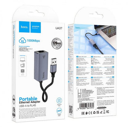 USB Ethernet Adapter 1000 Mbps Hoco UA37
