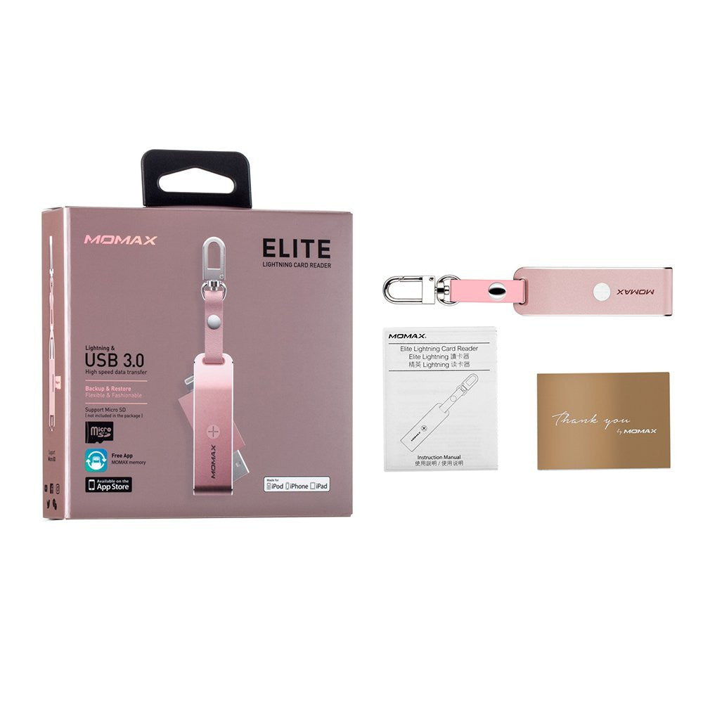 Card Reader Momax (CL1) Elite Lightning – Rose Gold