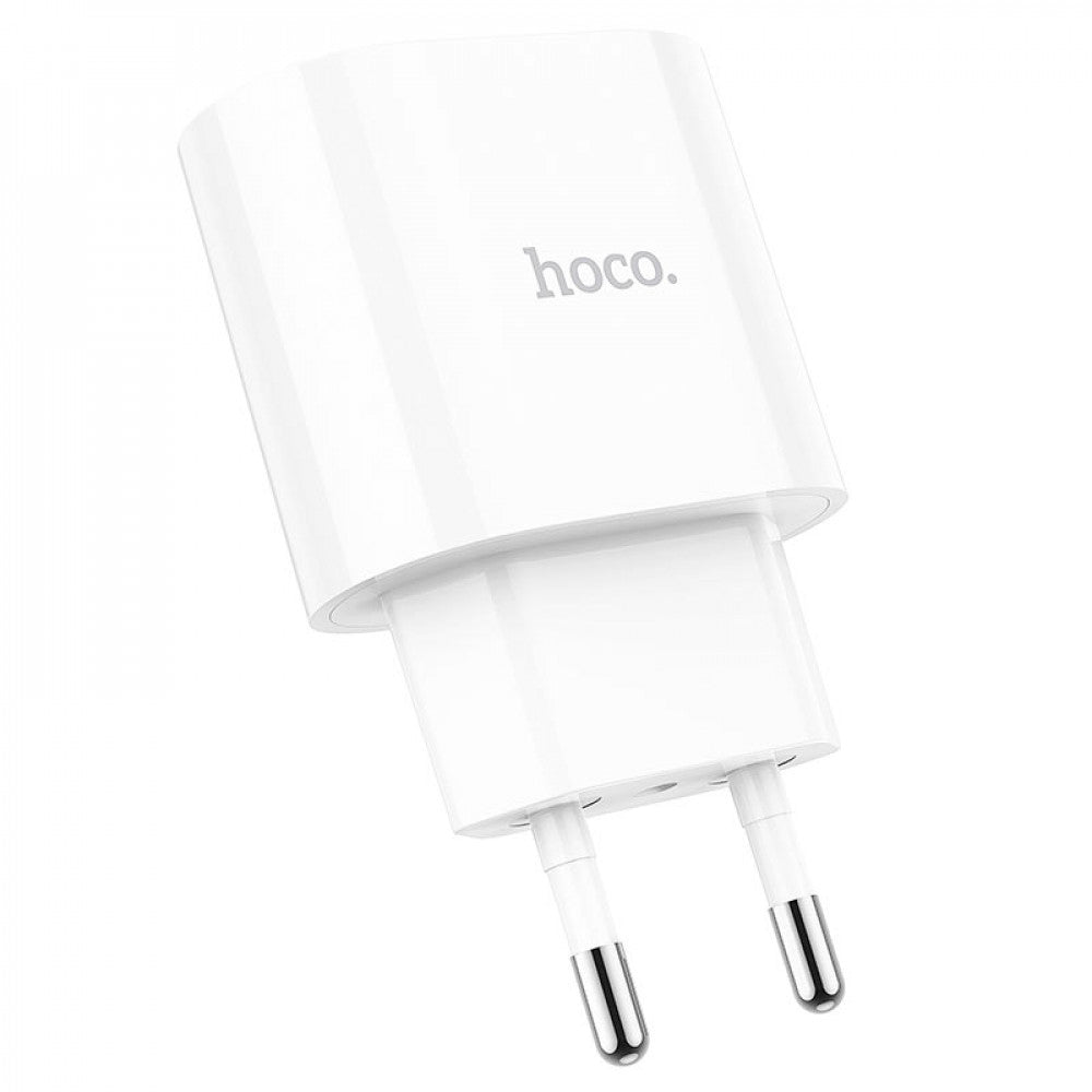 Home Charger 20W PD QC3.0 C to Lightning Cable (1m) Hoco C95A – White
