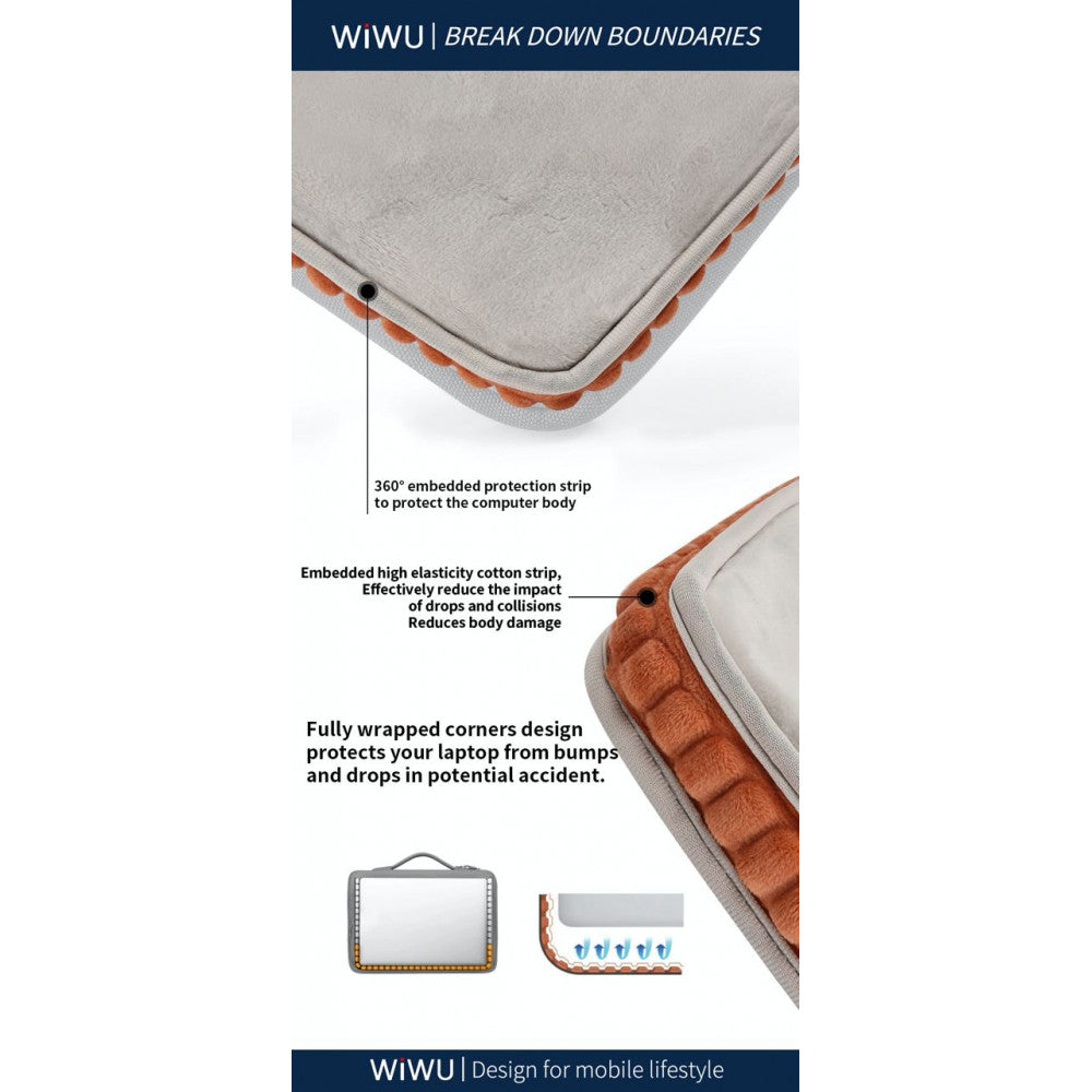 Сумка 16'' WiWU Cozy Classic Case — Gray