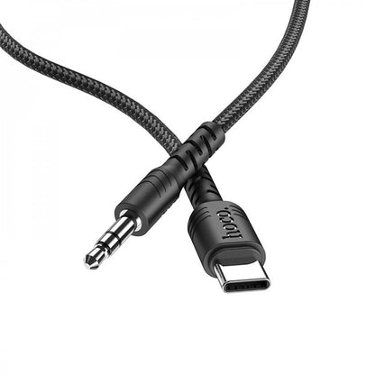Кабель Aux to USB C (1m) — Hoco UPA17 Digital Audio Conversion — Black