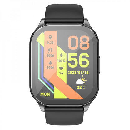 Smart Sports Watch (Call Version) – Hoco Y19 – Black