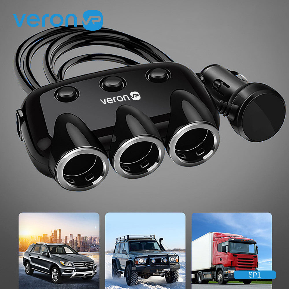 Cigarette Lighter Splitter | 3S | 3.1A | 2U — Veron SP1