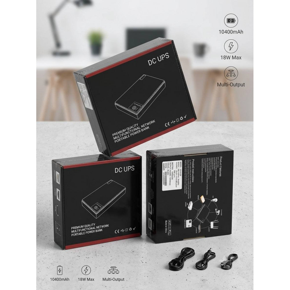 UPS для роутера, модема DC UPS 10400mAh Источник бесперебойного питания