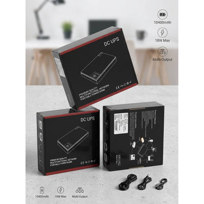 UPS для роутера, модема DC UPS 10400mAh Источник бесперебойного питания