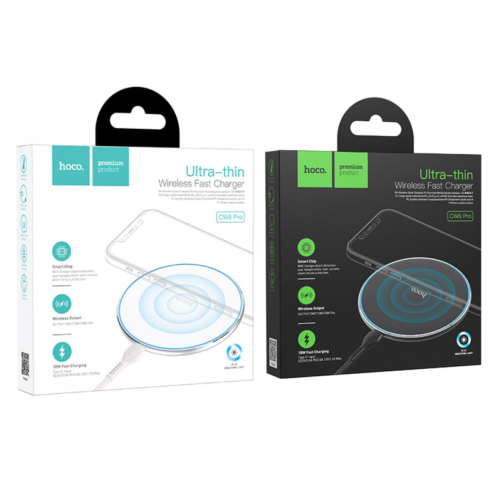 Wireless Charger 15W Hoco CW6 Pro – black
