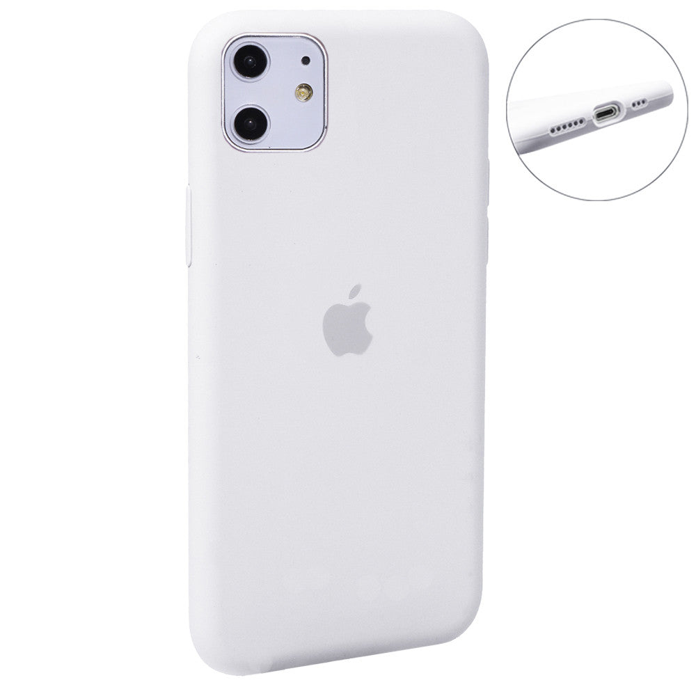 Original Silicone Case Full Size iPhone 11 — White (9)