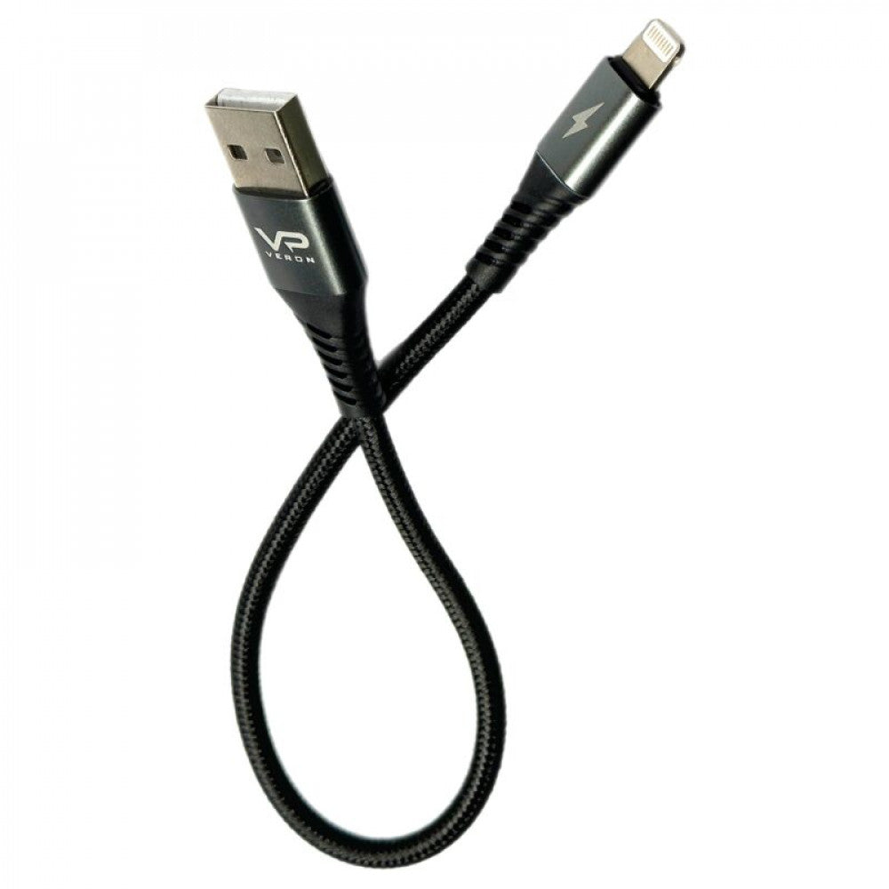 Lightning cable 2.4A (0.25m) Veron NL09 Nylon