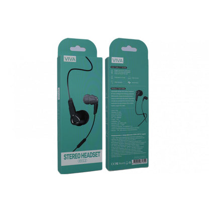 Headphones with microphone 3.5mm Viva HV12 – Black
