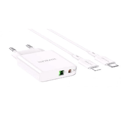 Home Charger 20W PD QC3.0 C to Lightning Cable (1m) Borofone BA69A – White