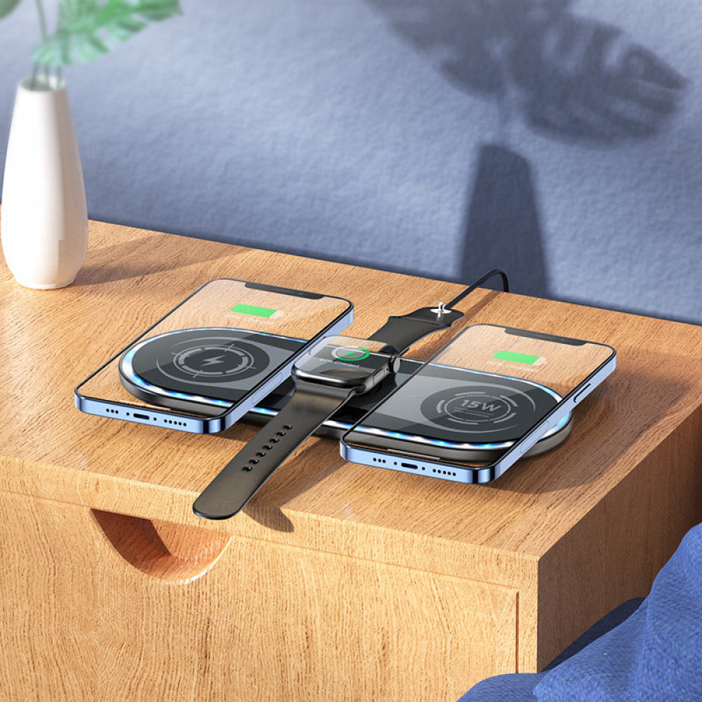 Wireless Charger 3 in 1 – Borofone BQ14 – White