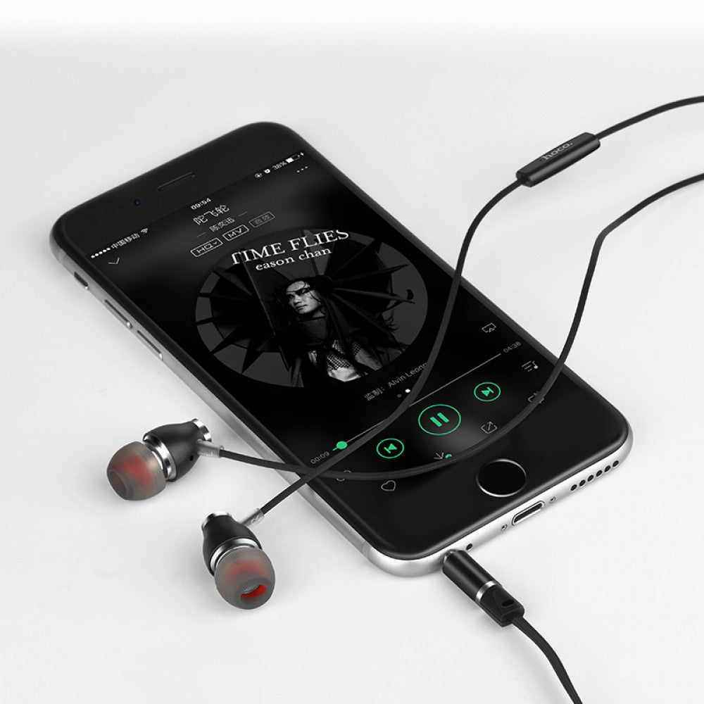 Headphones with microphone 3.5mm Hoco M28 Ariose – Metal Gray